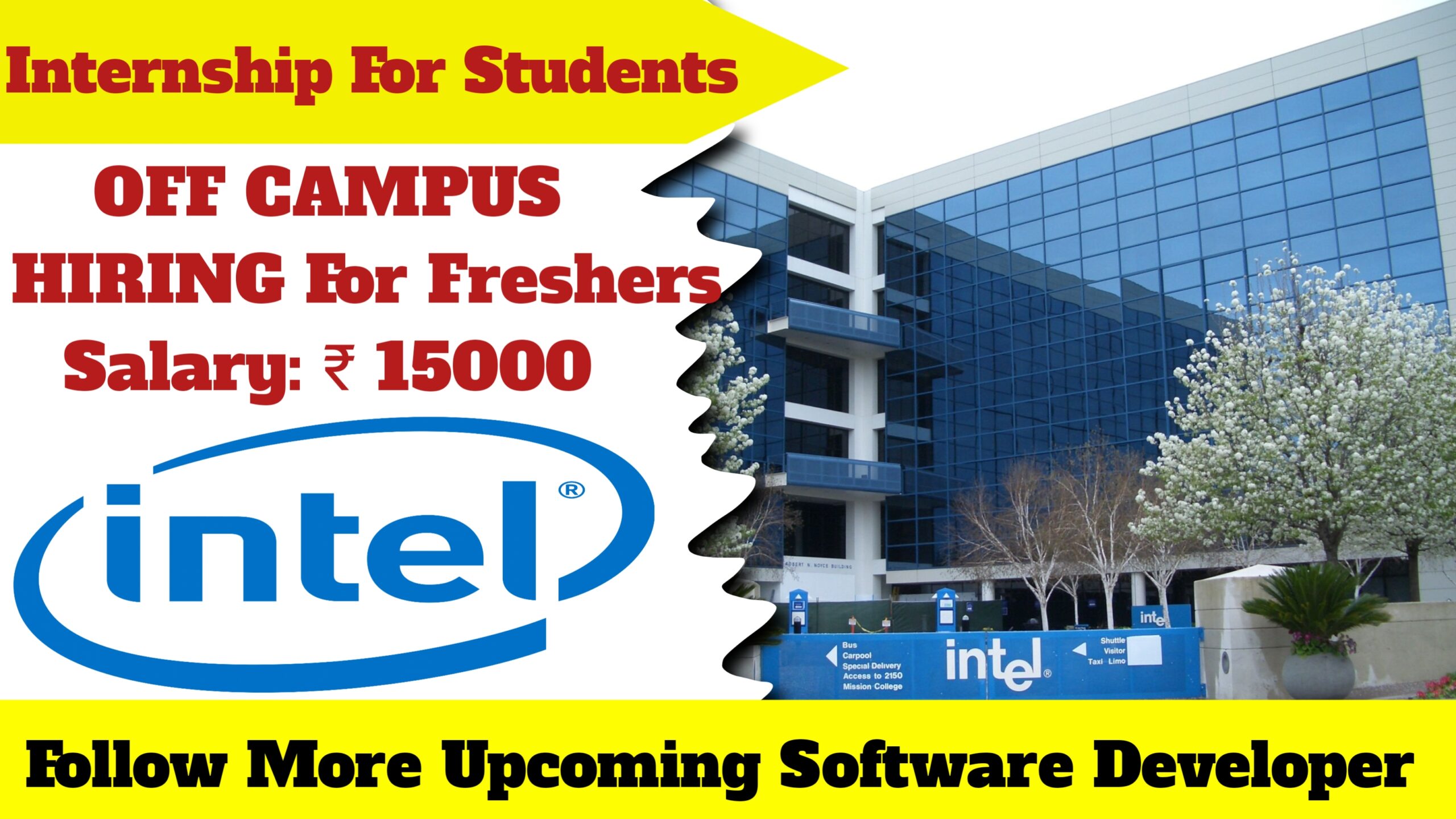 Intel Internship Fresher Intel OffCampus Drive 2024