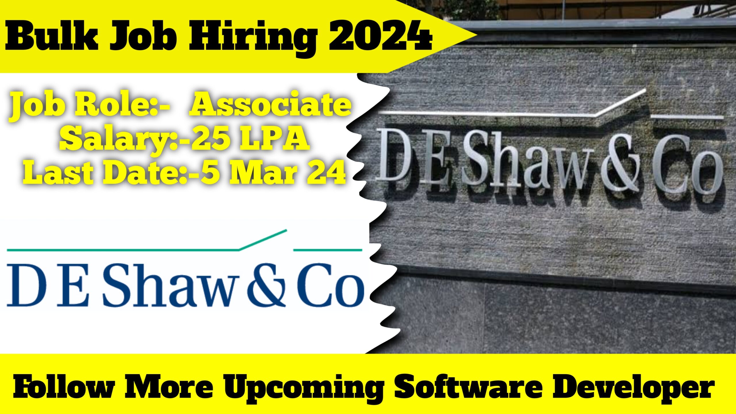 Deshaw Associate Off Campus Drive 2024 Deshaw Hiring 2024