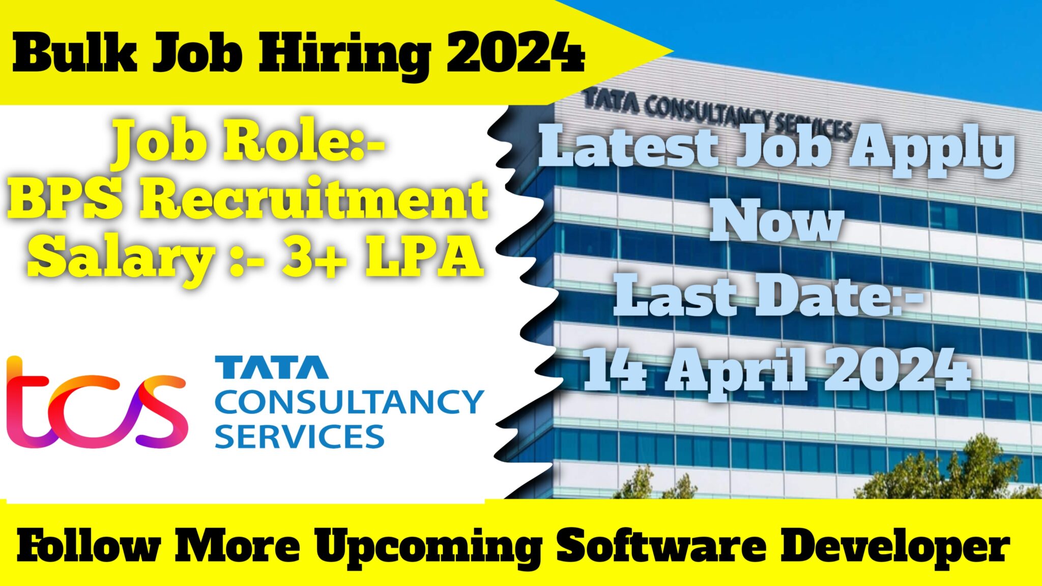 TCS BPS Hiring 2024 Off Campus Drive TCS BPS Recruitment 2024