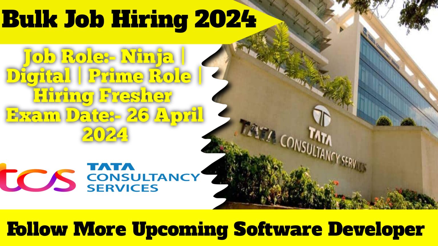 TCS Free NQT | Ninja Digital Prime Role | TCS Off Campus 2024