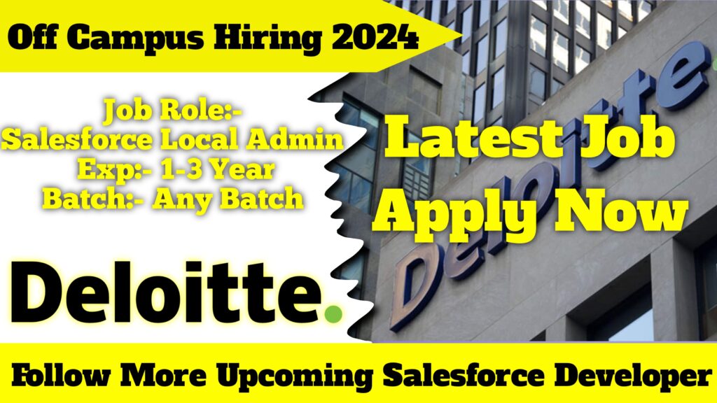 Deloitte Salesforce Administrator Analyst Deloitte Off Campus