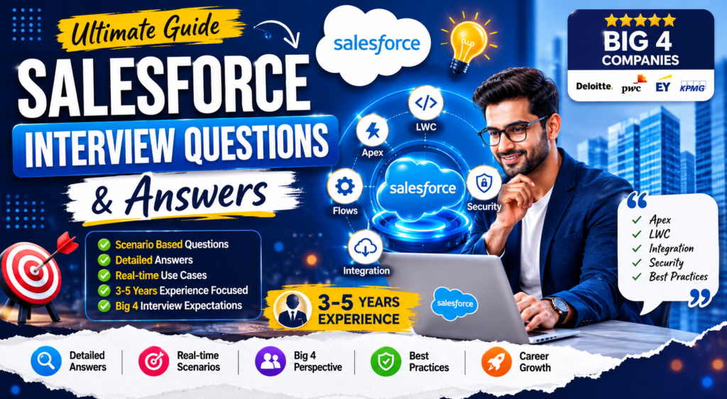 Salesforce Interview Questions and Answers for 3–5 Years Experience