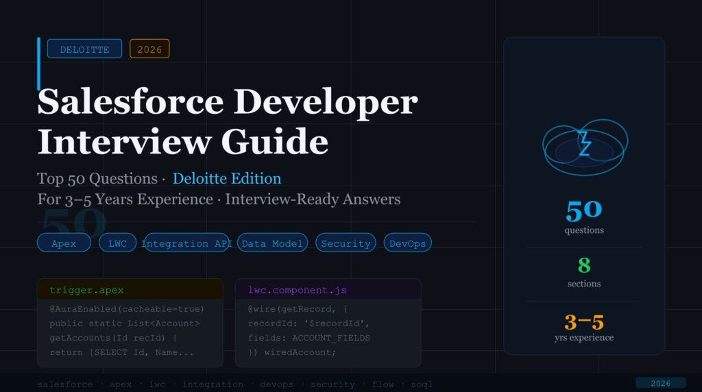 💼Crack Deloitte Salesforce Developer Interview (2026): Top 50 Questions with Expert Answers
