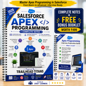 Salesforce Apex Programming Complete Master Guide (2026 Edition) | Premium Printed Book
