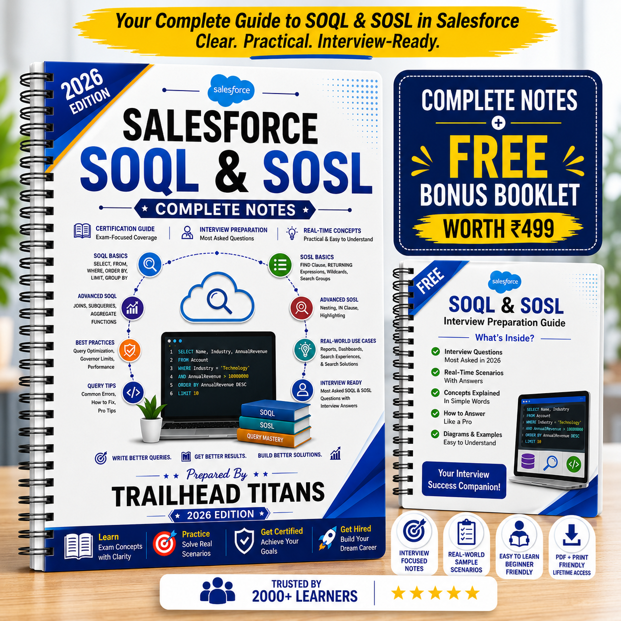 Salesforce SOQL & SOSL Complete Master Guide (2026 Edition) | Premium Printed Book