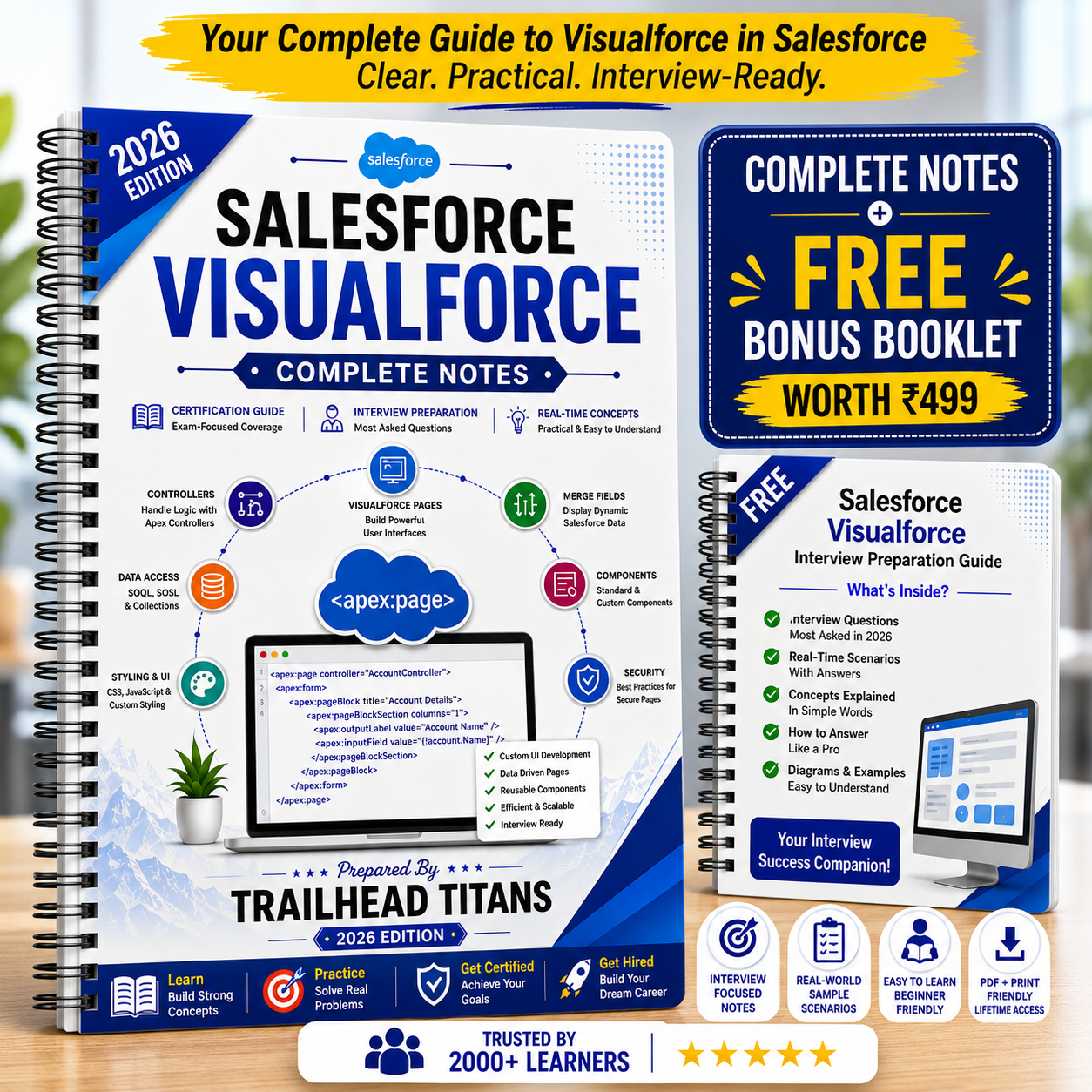 Salesforce Visualforce Complete Master Guide (2026 Edition) | Premium Printed Book